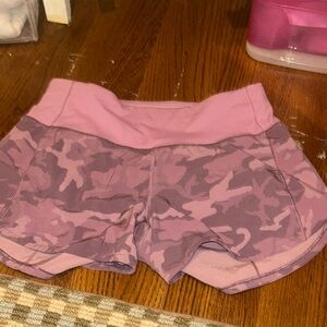 lululemon athletica Pink Camo Women's Athletic Shorts